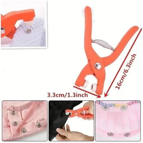 Buckle Rivet Buttons Metal Pliers Set with 50 Rivet Buckles