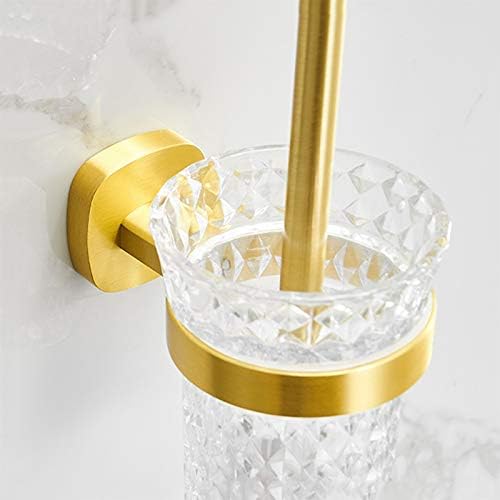 Brushed Golden Toilet Bowl Brush with Long Handle