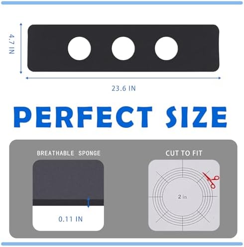 OIEKUN 2 Pcs DIY 3 Hole Sink Splash Guard