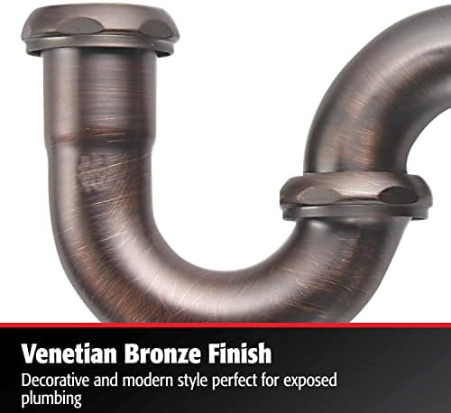 KEENEY K100VB Brass P-Trap with Deep Flange