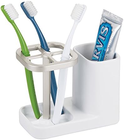 InterDesign Sedona Ceramic Brush and Soap Holder