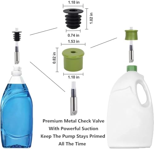 Sink Soap Dispenser 47 Inch Extension Tube Kit with Check Valve
