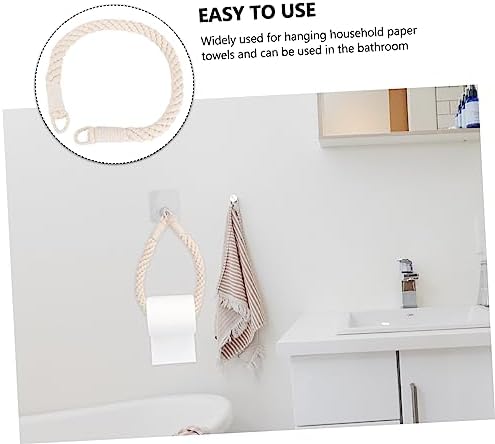 Gadpiparty Rope Wall Mounted Paper Towel Holder Black 1