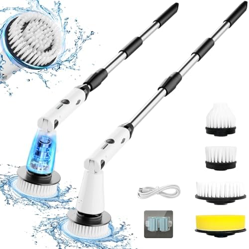 Swtroom Electric Spin Scrubber with 4 Brush Heads