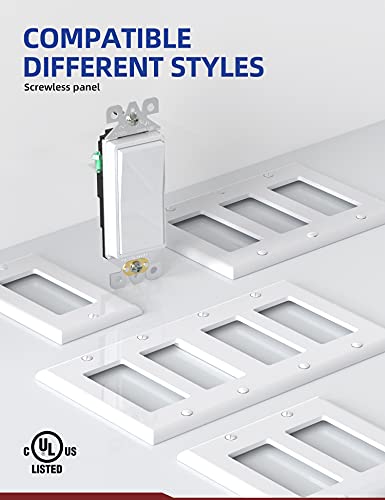 AIDA 20 Pack Glossy White Light Switches
