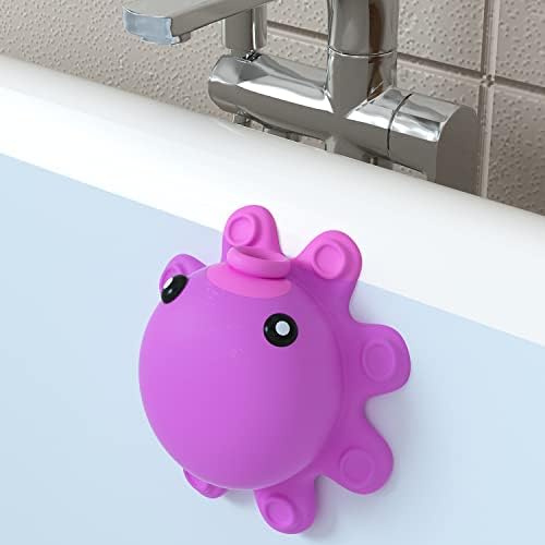 Abalter Bathtub Overflow Drain Cover - Hot Pink Silicone