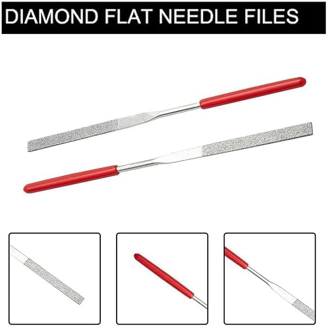 Bhavaya Enterprises Diamond Needle Flat File Set 5 PCS