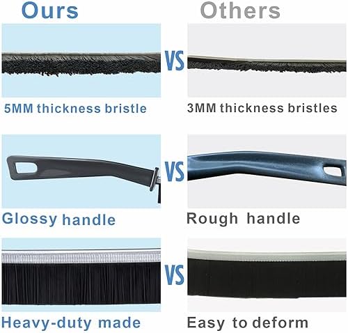 2pcs Hard Bristled Crevice Cleaning Brush for Kitchen Bathroom and Automotive Use
