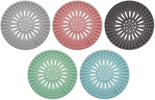 VALFLUIDS Hair Catcher Drain Cover for Shower Sink Tub - 5 Pack