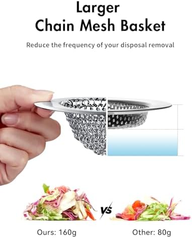 Wokdada Reversible Sink Strainer with 304 Stainless Steel