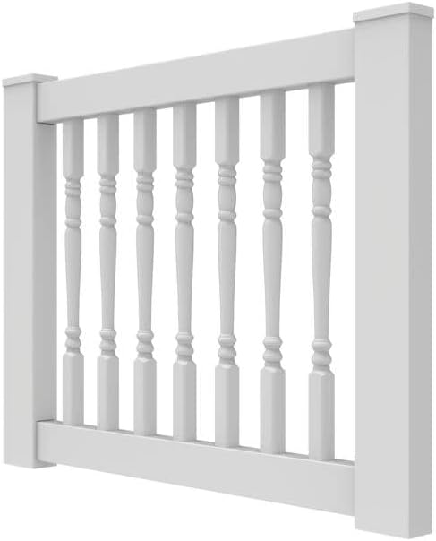 36 Vinyl T-Rail Gate Kit White