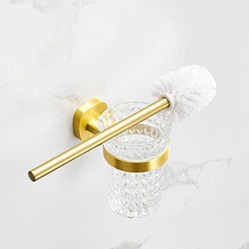 Brushed Golden Toilet Bowl Brush with Long Handle