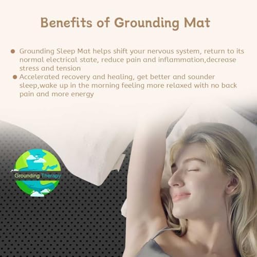 LOSUVERO Grounding Mat for Bed - Breathable Carbon Leatherette