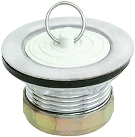 EZ-FLO Stainless Steel Laundry Tray Plug with Rubber Stopper 1