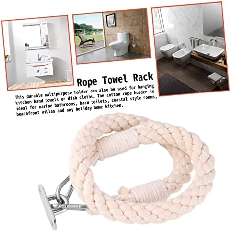 Nautical Rope Toilet Paper Holder with Metal Accessory