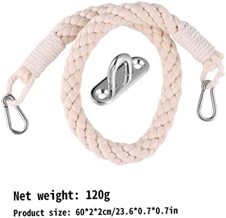 HOMSFOU Nautical Rope Toilet Paper Holder with Metal Hooks