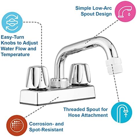 Pacific Bay Lynden Laundry Faucet with Swivel Spout