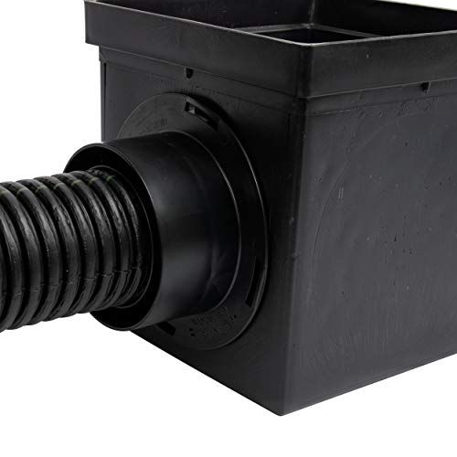NDS 900BKITRTL1PK Square Catch Basin Drain Kit