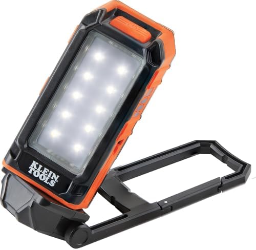 Klein Tools 56403 Rechargeable LED Work Light with Kickstand and Carabiner