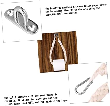 Nautical Rope Toilet Paper Holder with Bracket