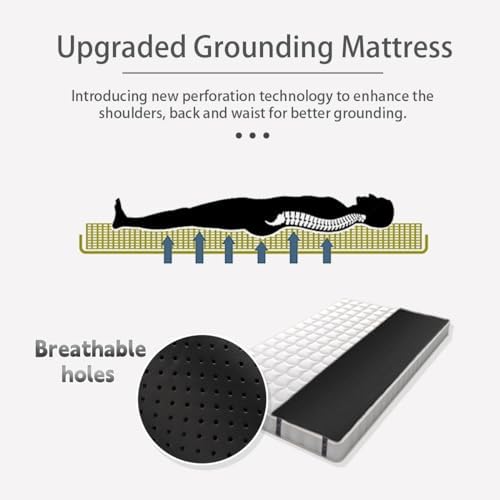 LOSUVERO Grounding Mat for Bed - Breathable Carbon Leatherette