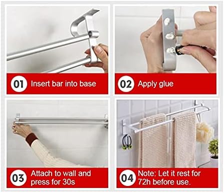 ANNBKA 40cm Aluminum Towel Bar Holder