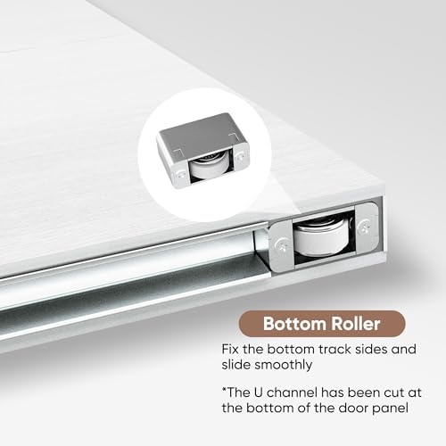 JUBEST 40x86 Concealed Barn Door with Soft Close Hardware Kit