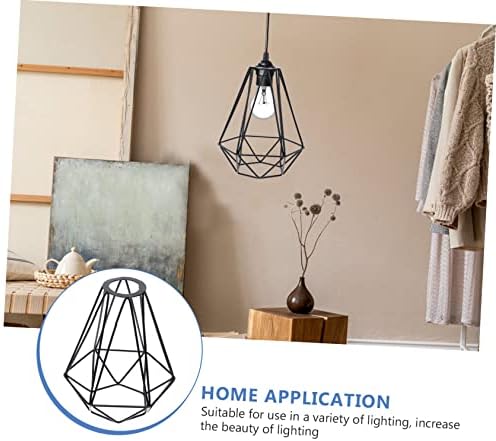 HOOTNEE Modern Decorative Wrought Iron Lamp Shade Candle Holder