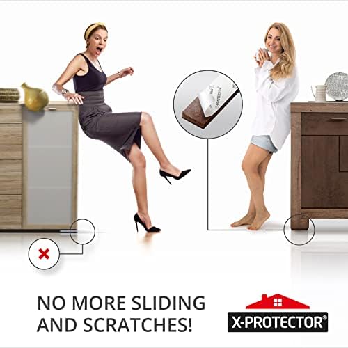 X-Protector Non-Slip Furniture Grips 8 Pcs 15 x 5 1