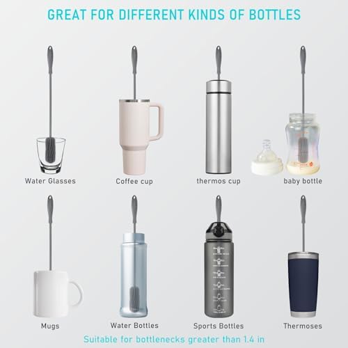 157 Silicone Bottle Brush for Stanley Vase Glassware and Narrow Neck Containers