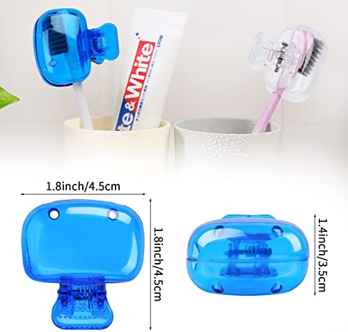 Waenerec 6 Pack Toothbrush Covers Travel Protectors for Kids Adults