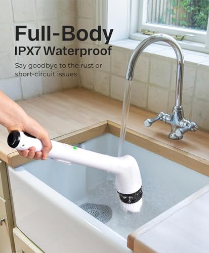 LyriFine Electric Spin Scrubber with 2 Speeds and IPX7 Waterproofing