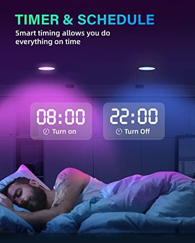 12 Pack Smart LED Recessed Lighting 4 Inch with APP Control