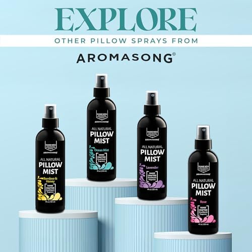 Aromasong Bamboo Honey Pillow Mist - Natural Sleep Spray for Deep Restful Slumber