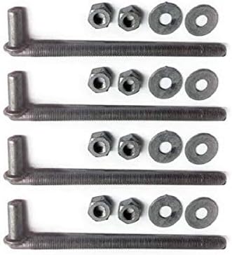 Weldon Super-Skin 4PCS J-Bolt Galvanize for Heavy Duty Driveway Gates