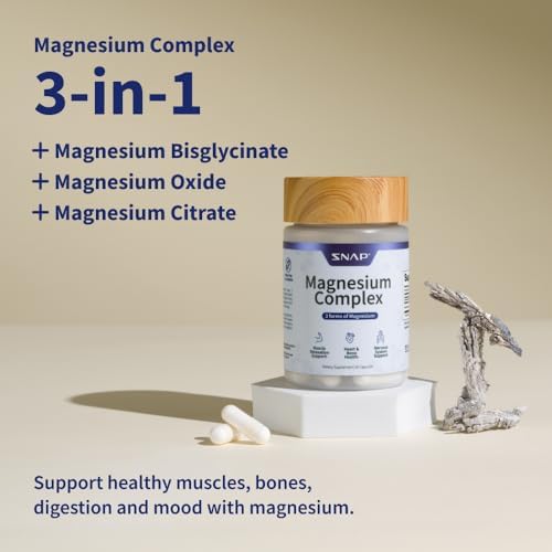 Snap Supplements 3-in-1 Magnesium Complex Capsules