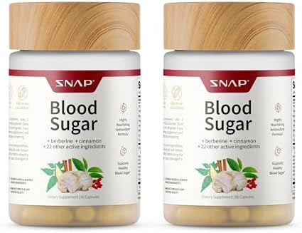 Snap Supplements Blood Sugar Blend 60 Capsules 2 Pack 1