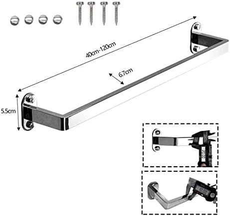 Stainless Steel Wall Mount Towel Bar Rail 40cm-120cm