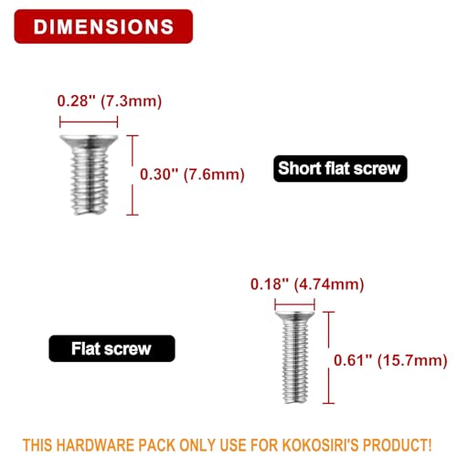 KOKOSIRI Bathroom Hardware Screw Kit Pack ACC-002