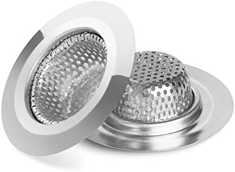 Ohtomber 2PCS Stainless Steel Bathtub Drain Strainer