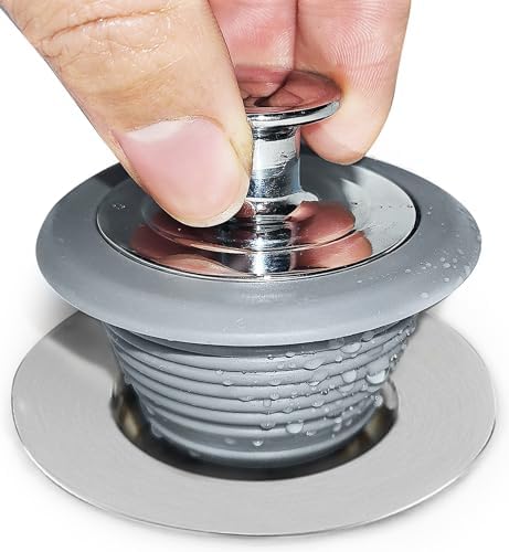 VIPMORE Universal Silicone Bathtub Drain Stopper