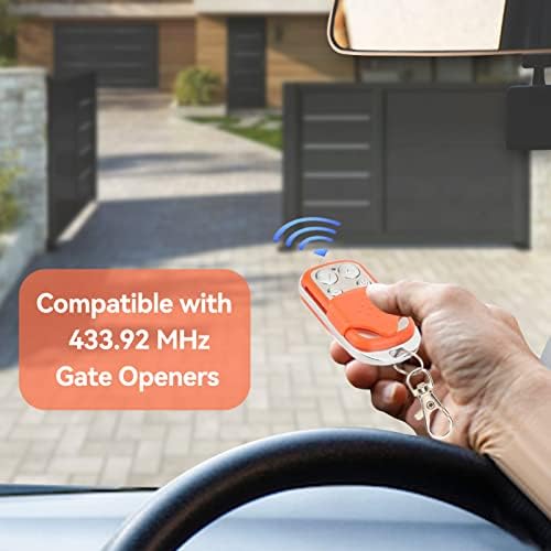 Automatic Door Remote Control HCS301 43392MHz 4 Orange