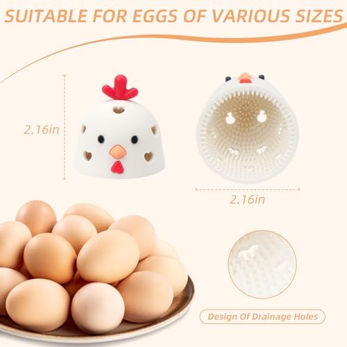 TULOBI Silicone Egg Brush Cleaner for Fresh Eggs 1