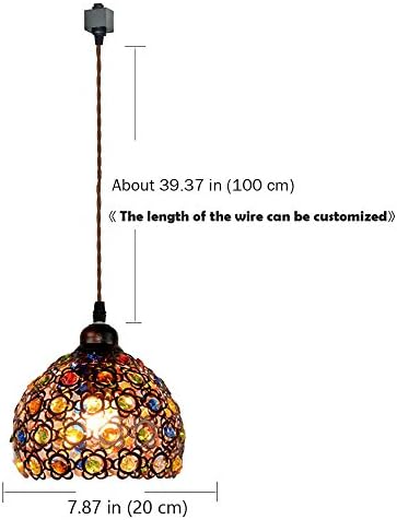 Kiven 1-Light Bohemia Pendant with Chrome Finish