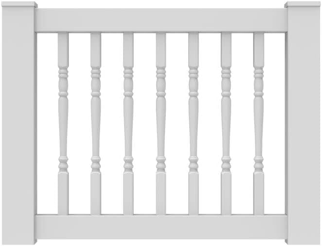 36 Vinyl T-Rail Gate Kit White