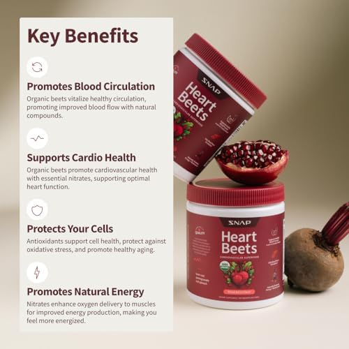 Snap Supplements Heart Beets Organic Beet Root Powder 250g 1