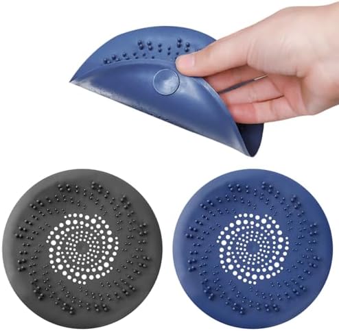 Pilarmuture 2Pcs Hair Catcher Drain Cover for Bath and Sink
