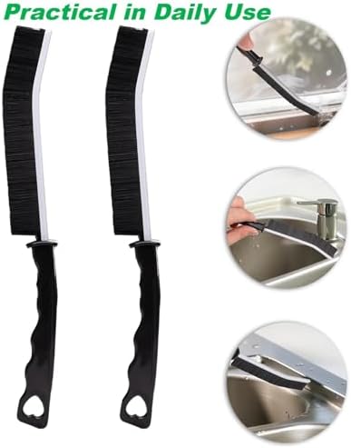 POPGIO 3 Pcs Crevice Flexible Cleaning Brush Set