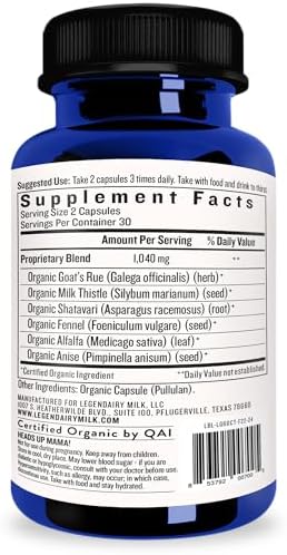 Legendairy Milk Liquid Gold Lactation Support 60 Count 1