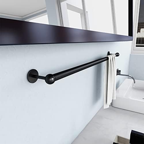 Stainless Steel Matte Black Towel Holder Bar 20cm 1